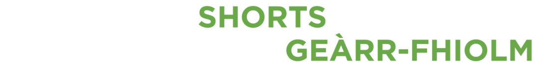 Screening Shorts Logo white