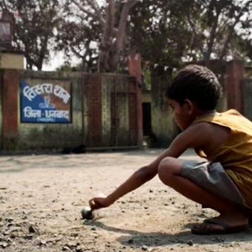 Child playing outside